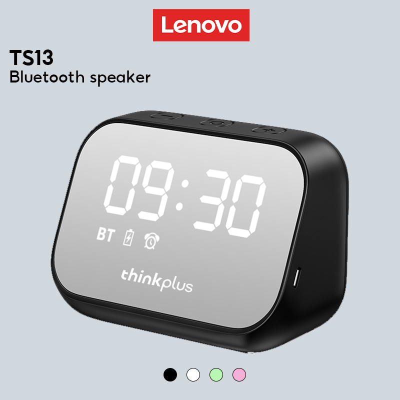 Lenovo TS13 Bluetooth 5.0 Speaker Mirror Alarm Noise Reduction Digital