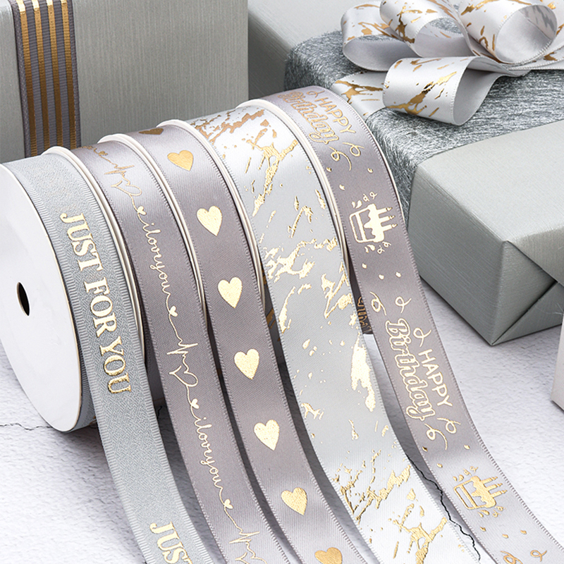 9.1metres/roll exquisite senior gray series ribbon gift wrapping ribbon ...