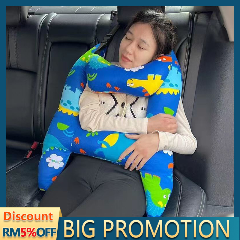 【flash sale】 【In Stock】1 Set Cute Kid and Adult Car Headrest Pillow H