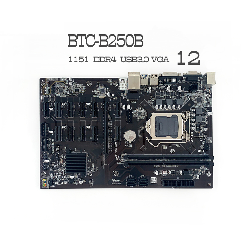 12 card B75 USB12 motherboard USB to PCIE USB to 12GPU multi graphics