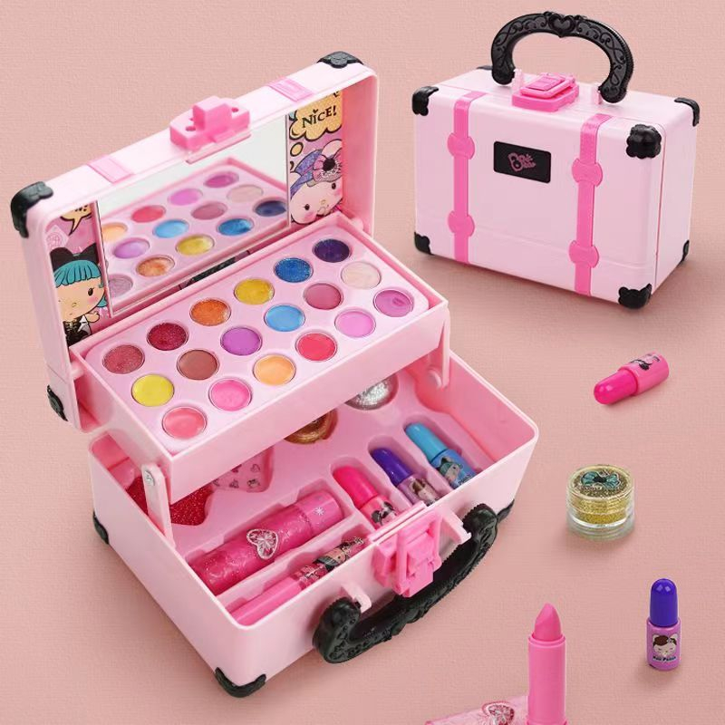 Kids Makeup Kit for Girl, 25 Pcs Washable Makeup Kit Real Cosmetic Toy with  Bag, Safe & Non-Toxic Frozen Makeup Set as Gift, Toddlers Dress up Set Kids  Toys for 3-8 Years