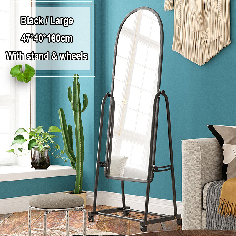 Standing Mirror Adjustable with Wheels Cermin Berdiri Adjustable