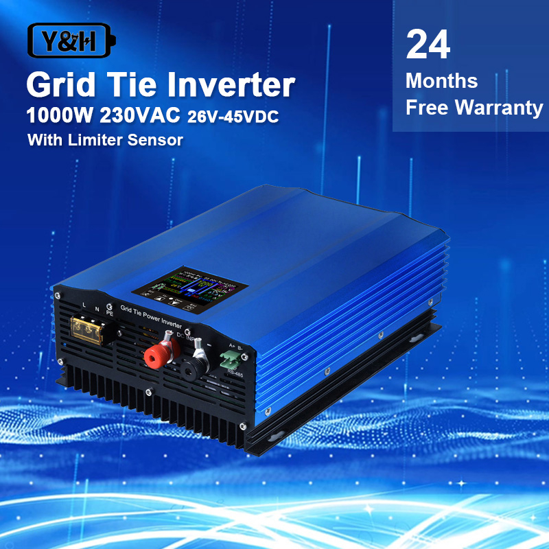 Y&H 1000W Grid Tie Inverter Power Limiter LCD Display DC2645V Solar