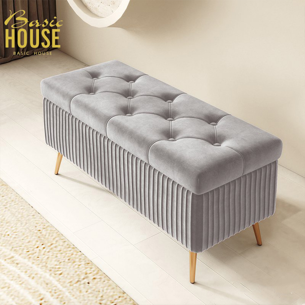 BASIC HOUSE Light Luxury Shoe Changing Stool Home Doorway Nordic ...
