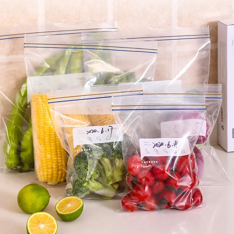 New Food Storage Bag Reusable Refrigerator Fruit Vegetable Fresh keeping Packaging Bags Kitchen Sealed Plastic Ziplock Bags Shopee Malaysia