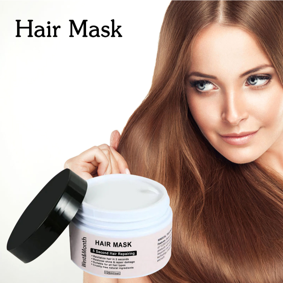 West&Month Repair Hair Mask Nourishing Soft Frizz Smoothing Damage Hair