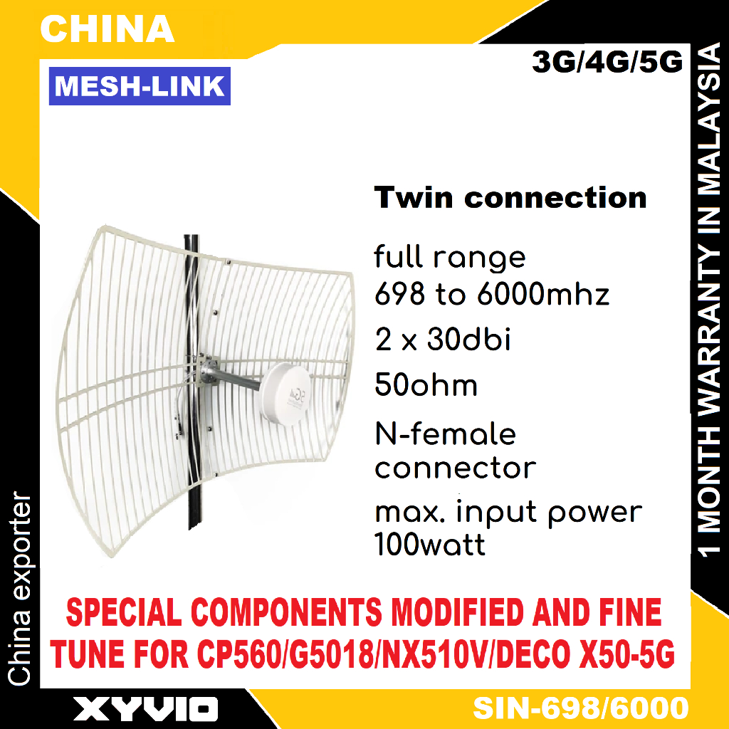5G MODIFIED Parabolic antenna Malaysia 5G signal 698MHz6000MHz for