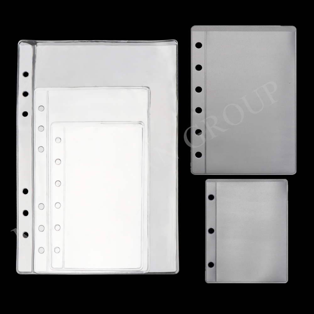 A5 A6 A7 Mini Top Loading Clear Frost PVC Envelope Pouch Zipless Loose ...