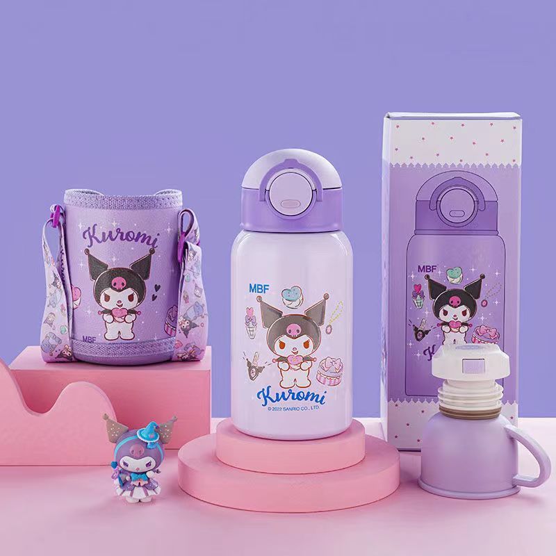 1000ml Sanrio Hello Kitty Kuromi Tumbler Cup Thermal Mug Thermos