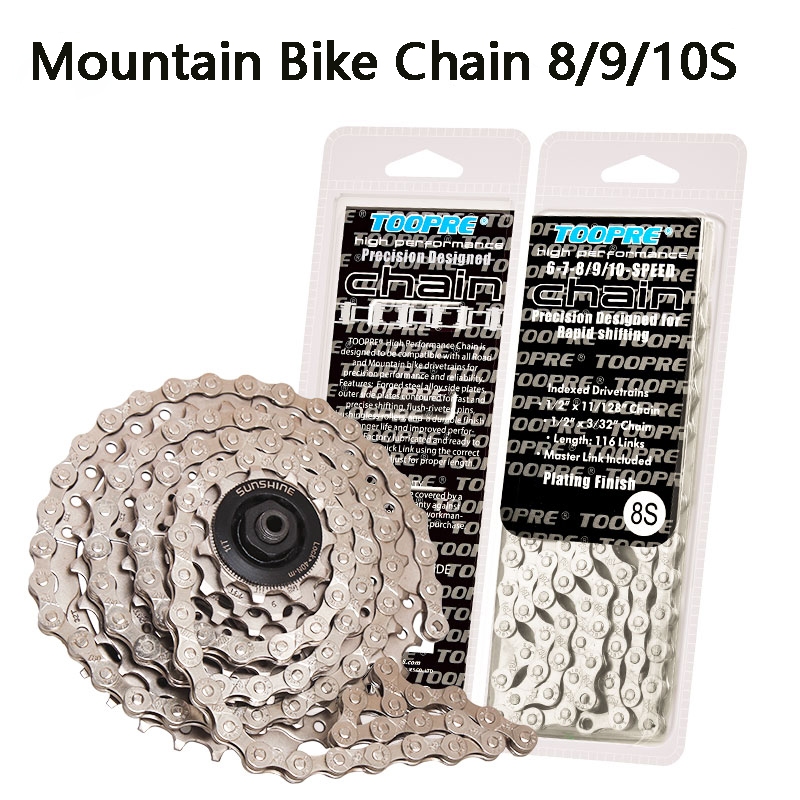 Mountain Bike Chain 8 9 10 Speed Road Folding Bike Single Speed Shifter