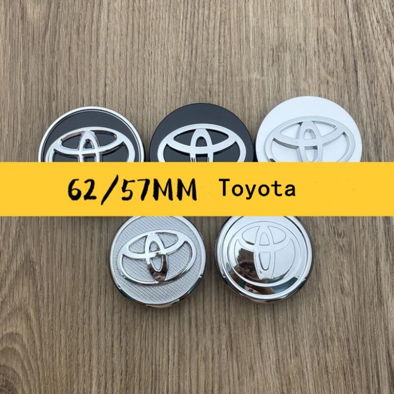 4pcs 62mm 2.44\ 57mm Toyota Logo Car Wheel Center Hub Caps for Toyota