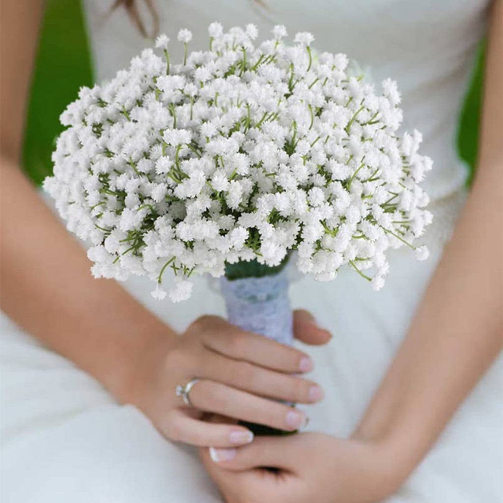 1 Bunch Artificial Gypsophila Baby Breath Flowers 3pcs 7.9in Length ...