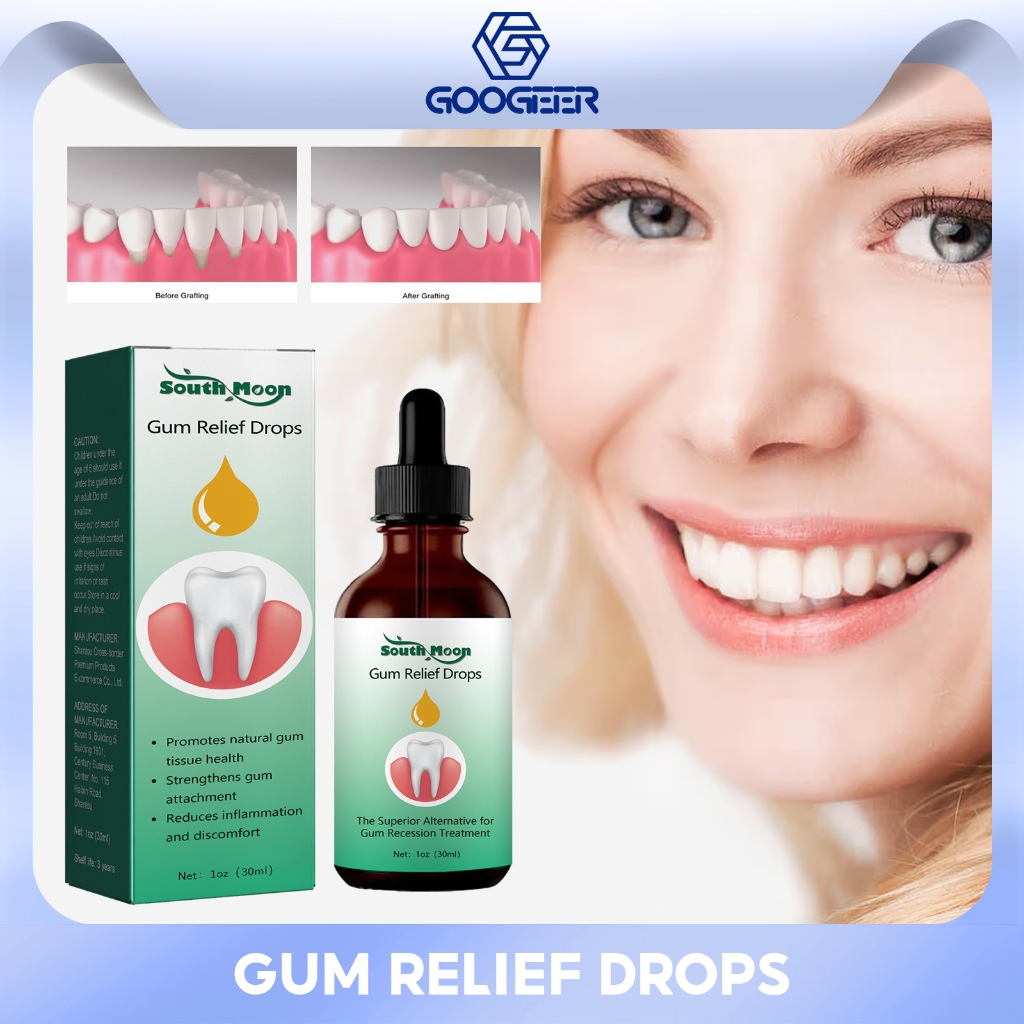 South Moon Gum Relief Drops Toothache Pain Relief Swollen Gum Drops Remove Periodontitis Cure