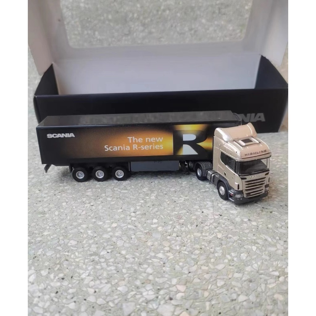 Car Model New Arrival Sale ※ SCANIA Container Truck Model Alloy Trailer ...