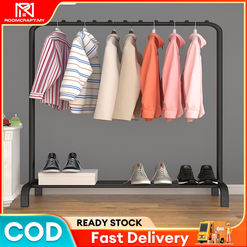 Single Pole Strong Steel Structure Laundry Rack Hanging Organizer ...