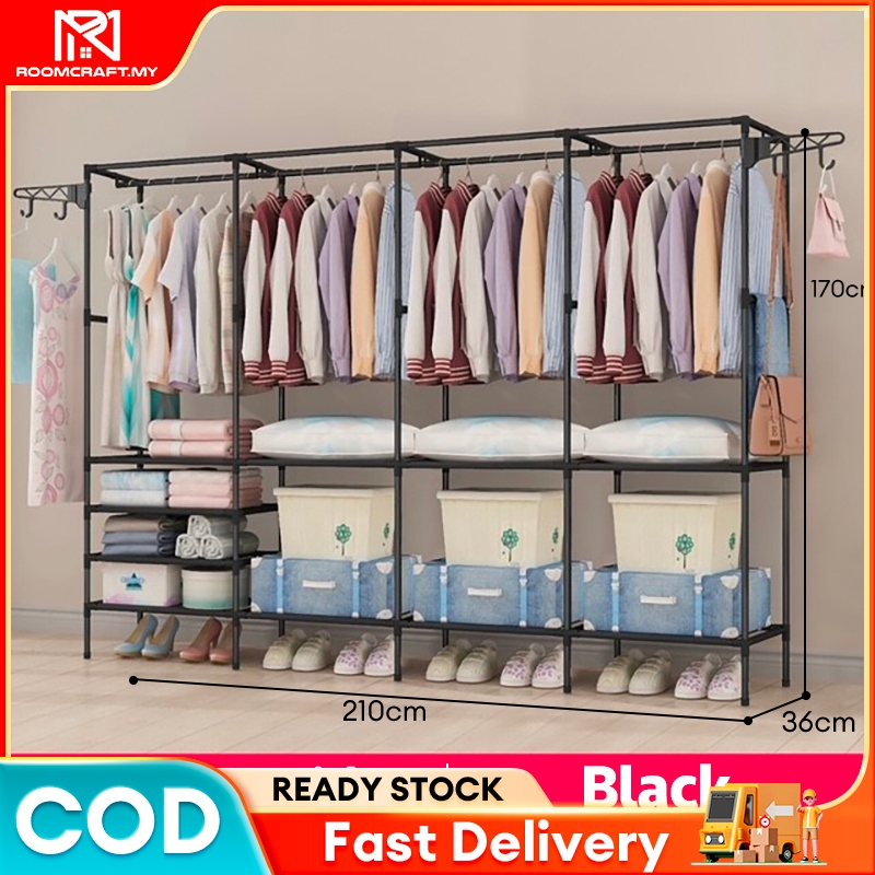 Clothes Hanging Rack / Rak Baju Murah / Rak Pengering Pakaian Large ...