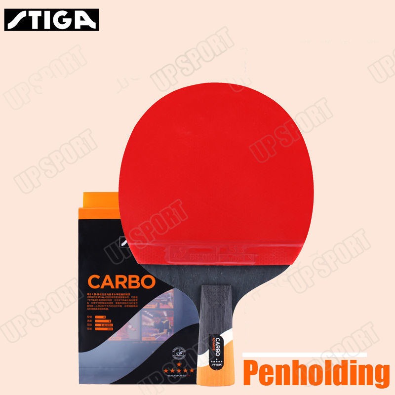 【Buy 1 Free 8】STIGA Original Carbo 6 Star Table Tennis Bat Professional ...