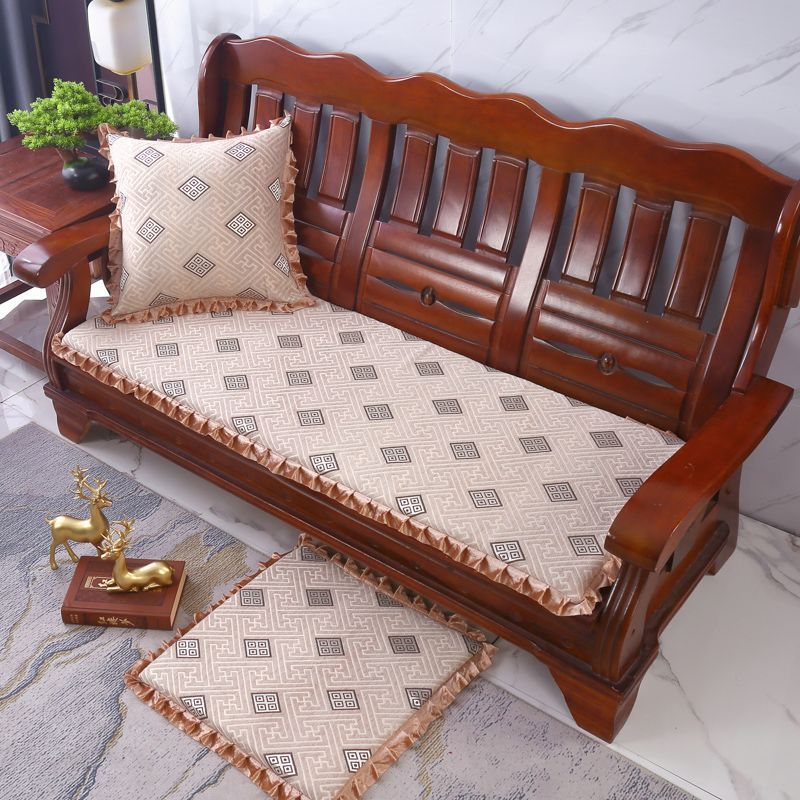 Solid Wood Sofa Cushion Four Seasons Universal Thickened Sponge Chinese
