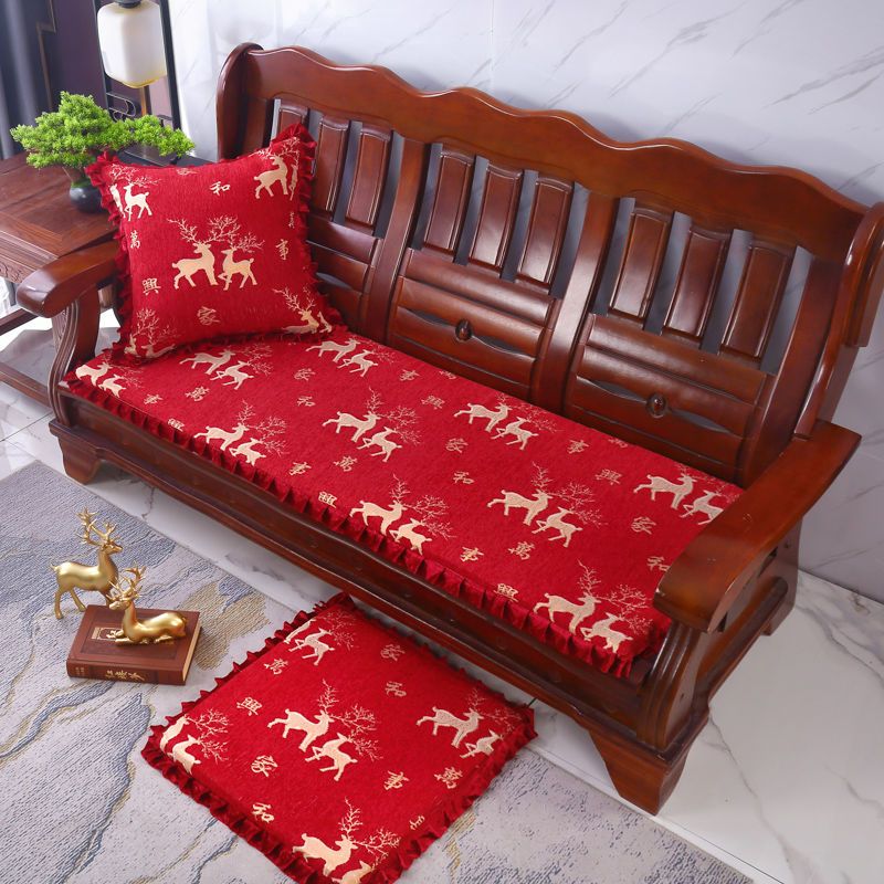 Solid Wood Sofa Cushion Four Seasons Universal Thickened Sponge Chinese