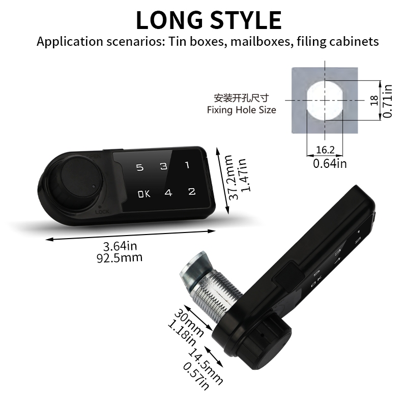 Touch Keypad Password Lock Key Access Lock Electronic Security