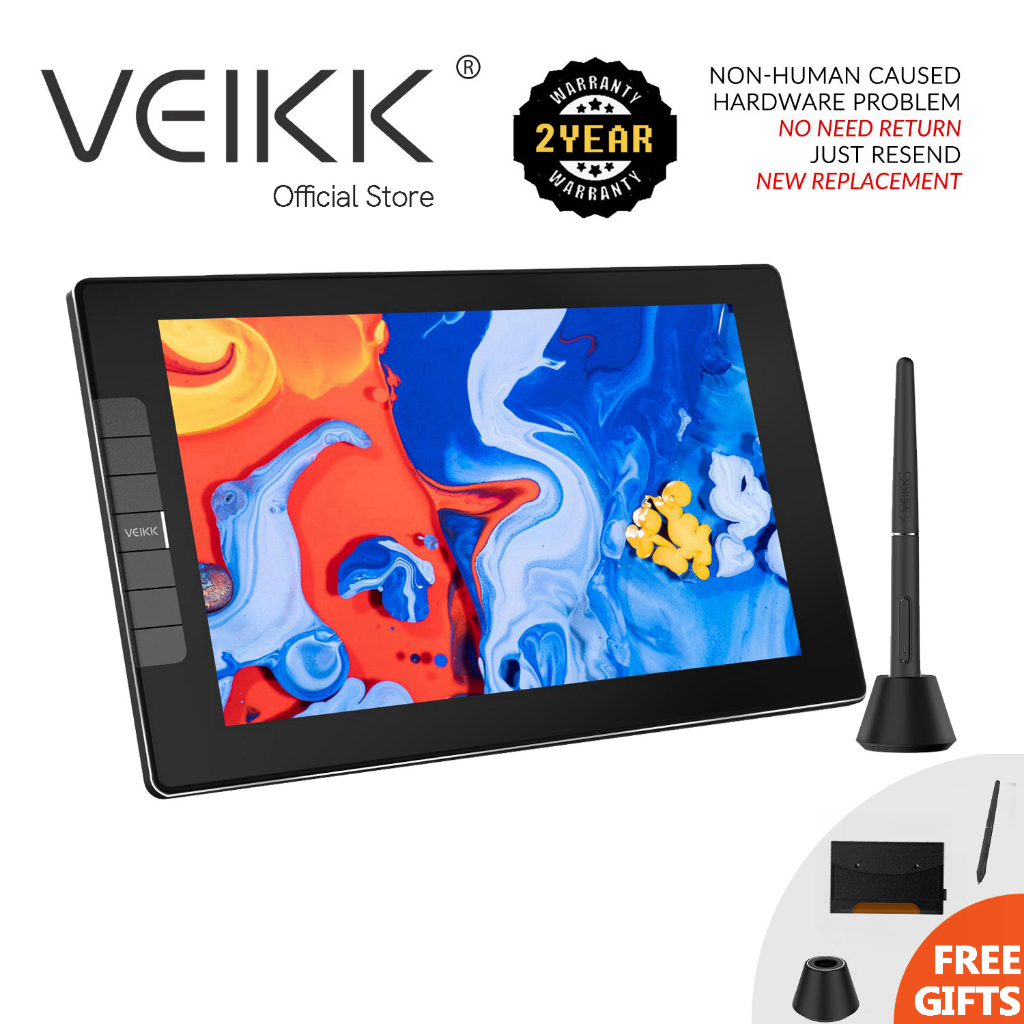 VEIKK VK1200V2 Drawing Tablet Pen display 11.6 inch 8192 Level Drawing Tablet with Screen with
