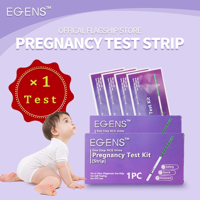 EGENS 1 pcs HCG Pregnancy Test Strip Diagnostic Kit for HCG UPT Test