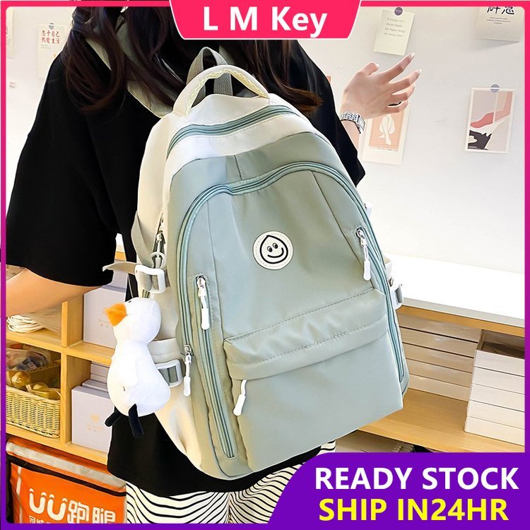 【READY STOCK】School backpack women backpack korean style bagkpack beg ...