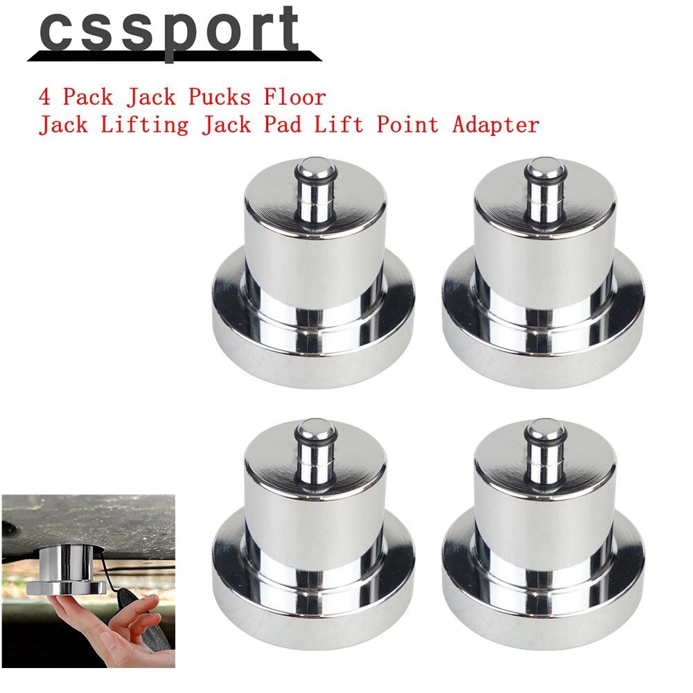 4 Pack Silver Aluminum Jack Pucks Floor Jack Lifting Jack Pad Lift