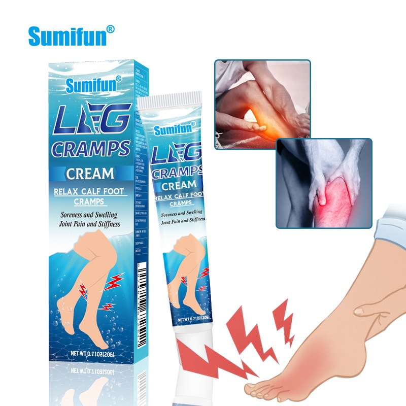 Sumifun Leg Cramps Relief Cream Calf Foot Muscle Spasms Pain Ointment