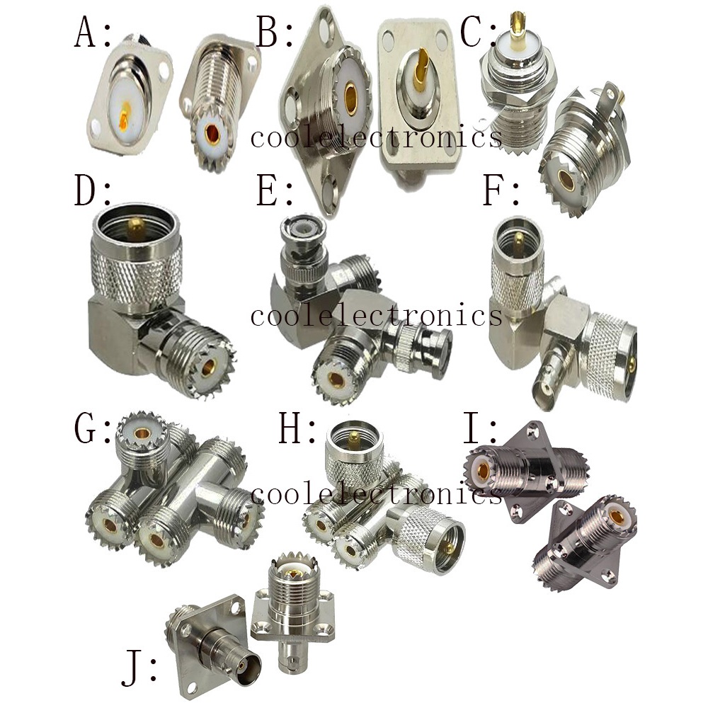 UHF Female Connector To PL259 Male Right Angle Adaptor At Rs 150 In - Foto 2