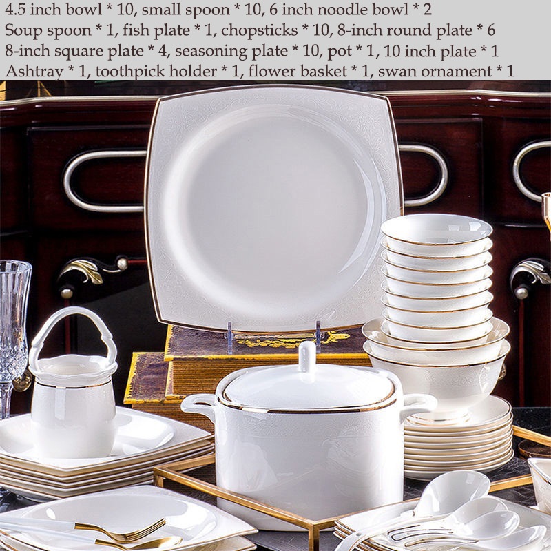 Hot Selling Simplified Chinese Style Pure White Circular Ring with Gold