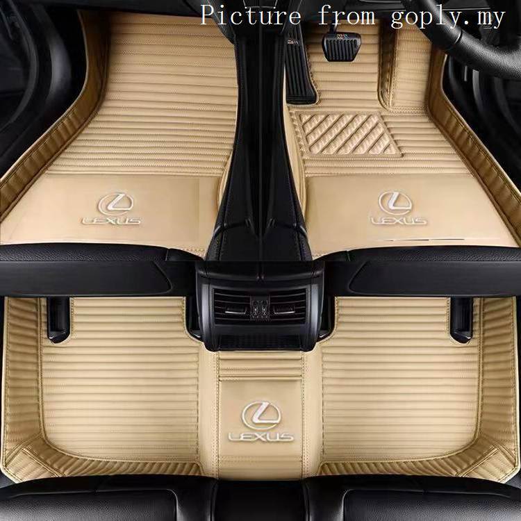 Righthand drive Ready Stock For LEXUS LS600H LX RX NX RC UX petrol Car Floor Mats Striped