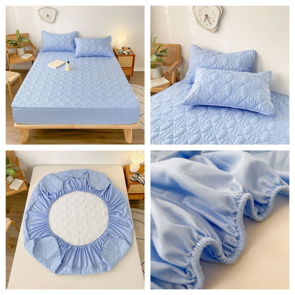 【Ready Stock 】Waterproof Mattress Protector Fitted Bedsheet Tatami