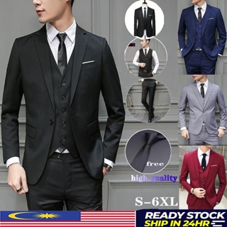 Wedding Suits for Men Slim Fit Groom Formal Business Blazer