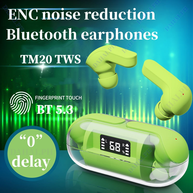 2023 New TM20 Wireless Bluetooth 5.3 Earphone ENC Noise Reduction in