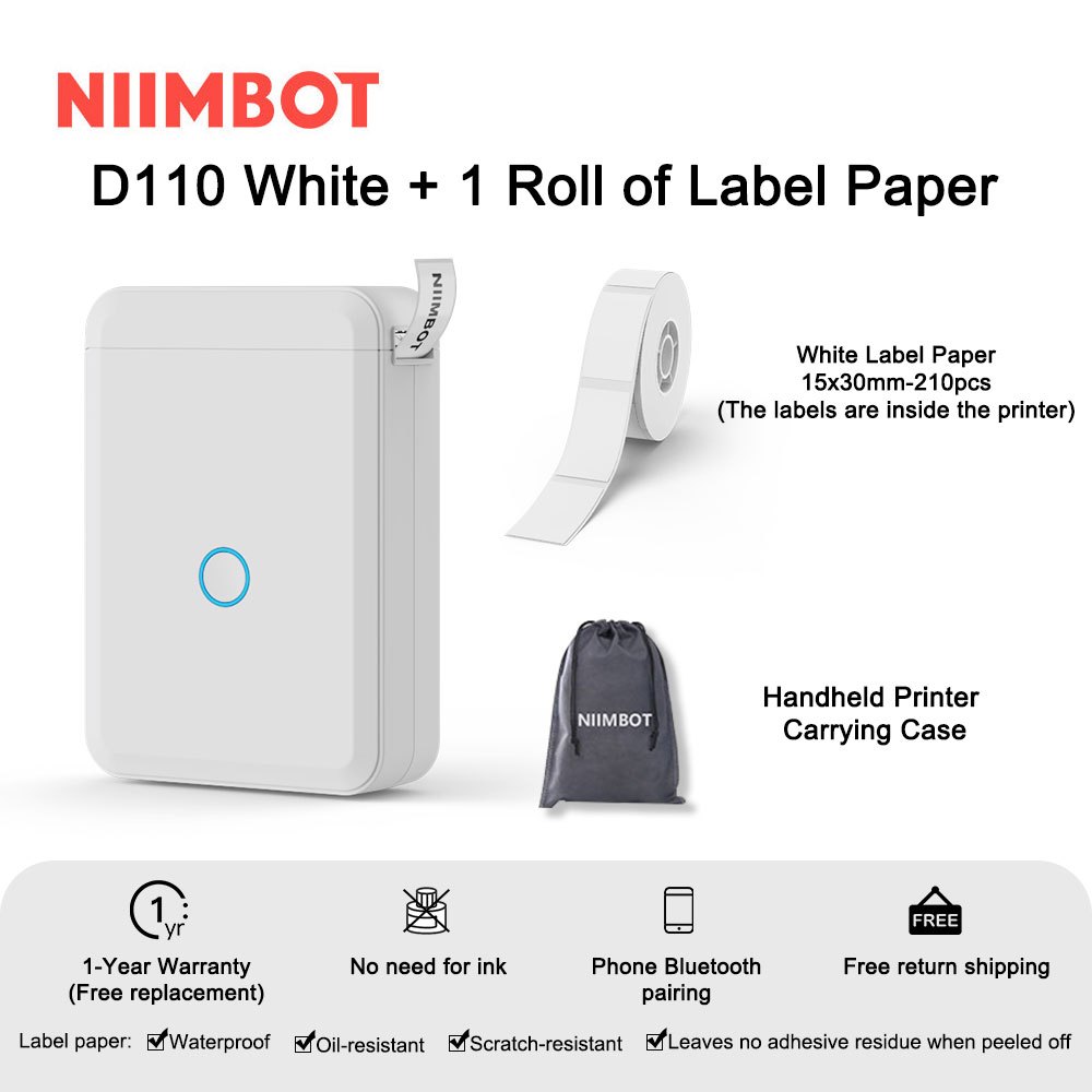 Niimbot (JC) Wider Label - Clear & Color – Niimbot Label Maker
