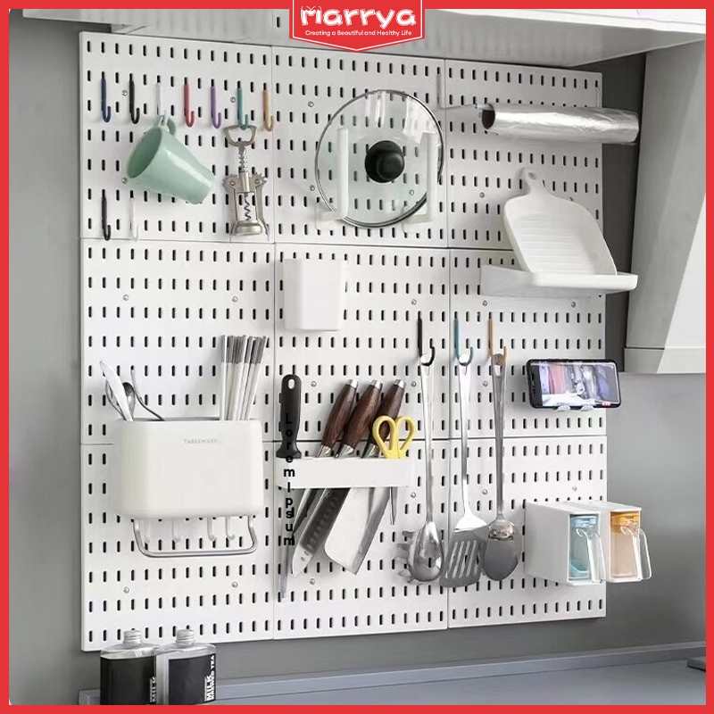 Pegboard Organizer Compatible with IKEA SKADIS Wall Shelf