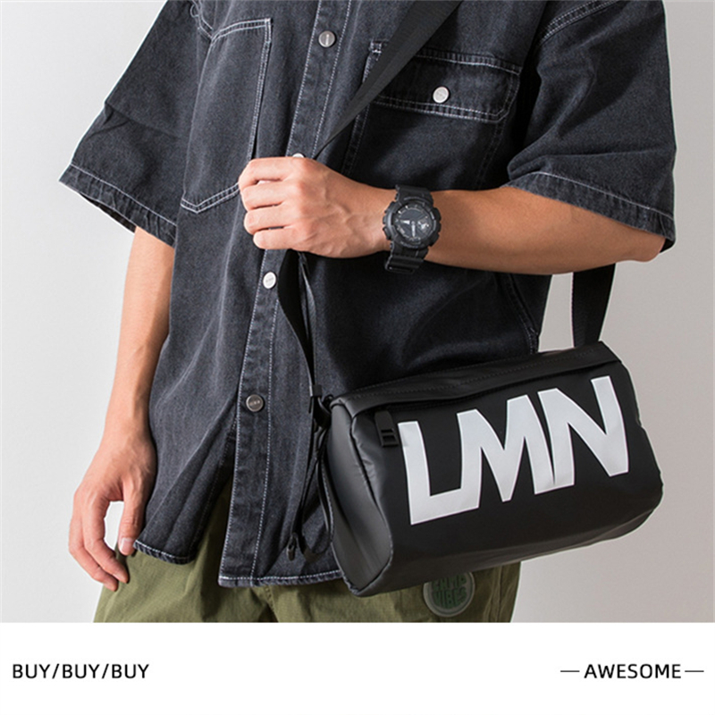 Trendy [LMN] Men's Waterproof Messenger Bag/Cylindrical Casual Men's