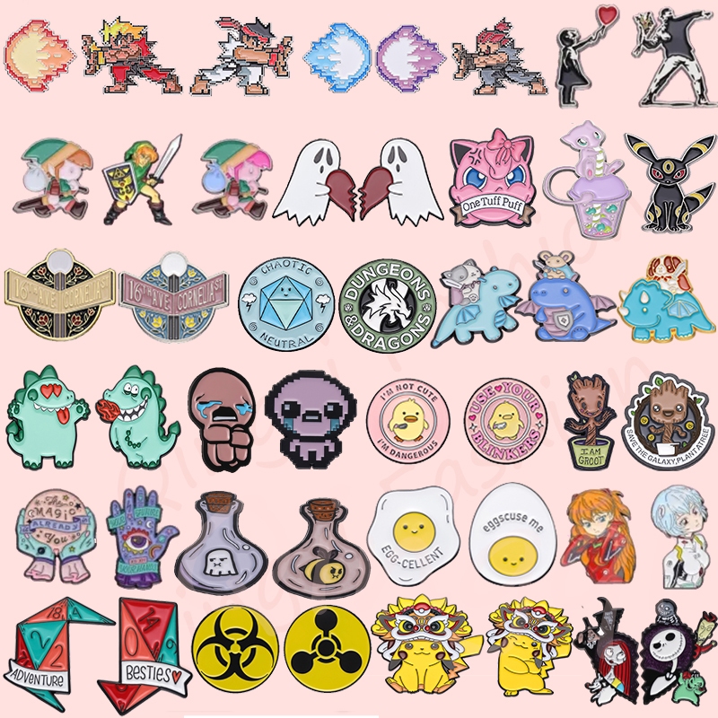 Girls Cute Brooch Pins Set Cartoon Funny Brooch New Jewelry Broches