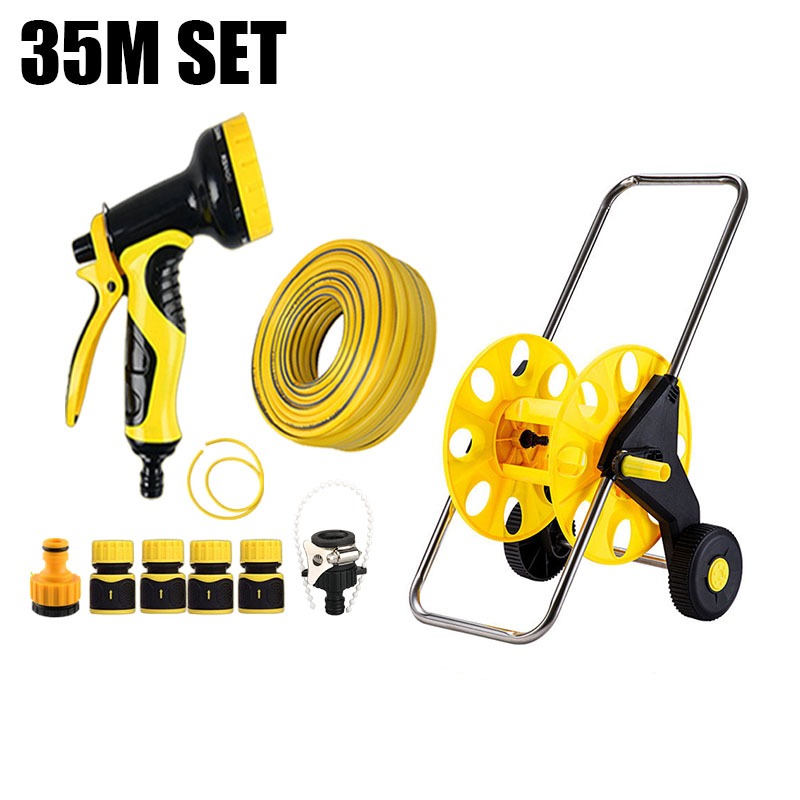 Garden Hose Reel Cart With Wheels Heavy Duty 50m | Shopee Malaysia