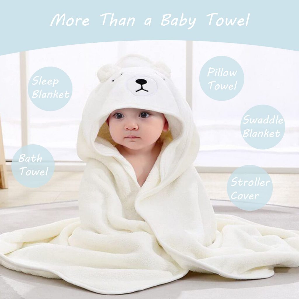 Bamboo hooded hot sale baby towel