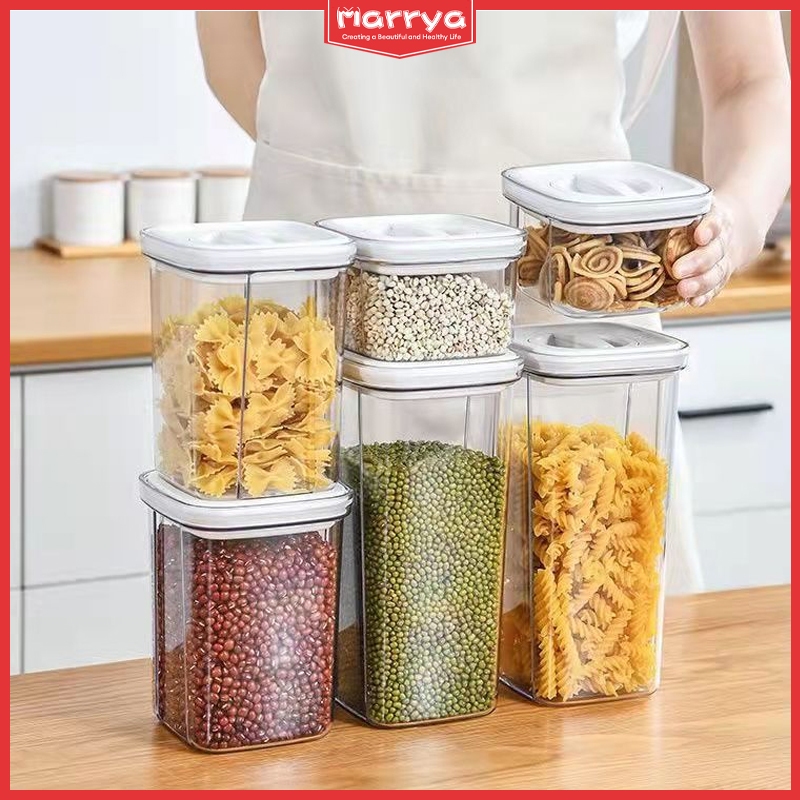 600ml/1300ml/2000ml Food Storage Container Stackable Airtight Twist ...