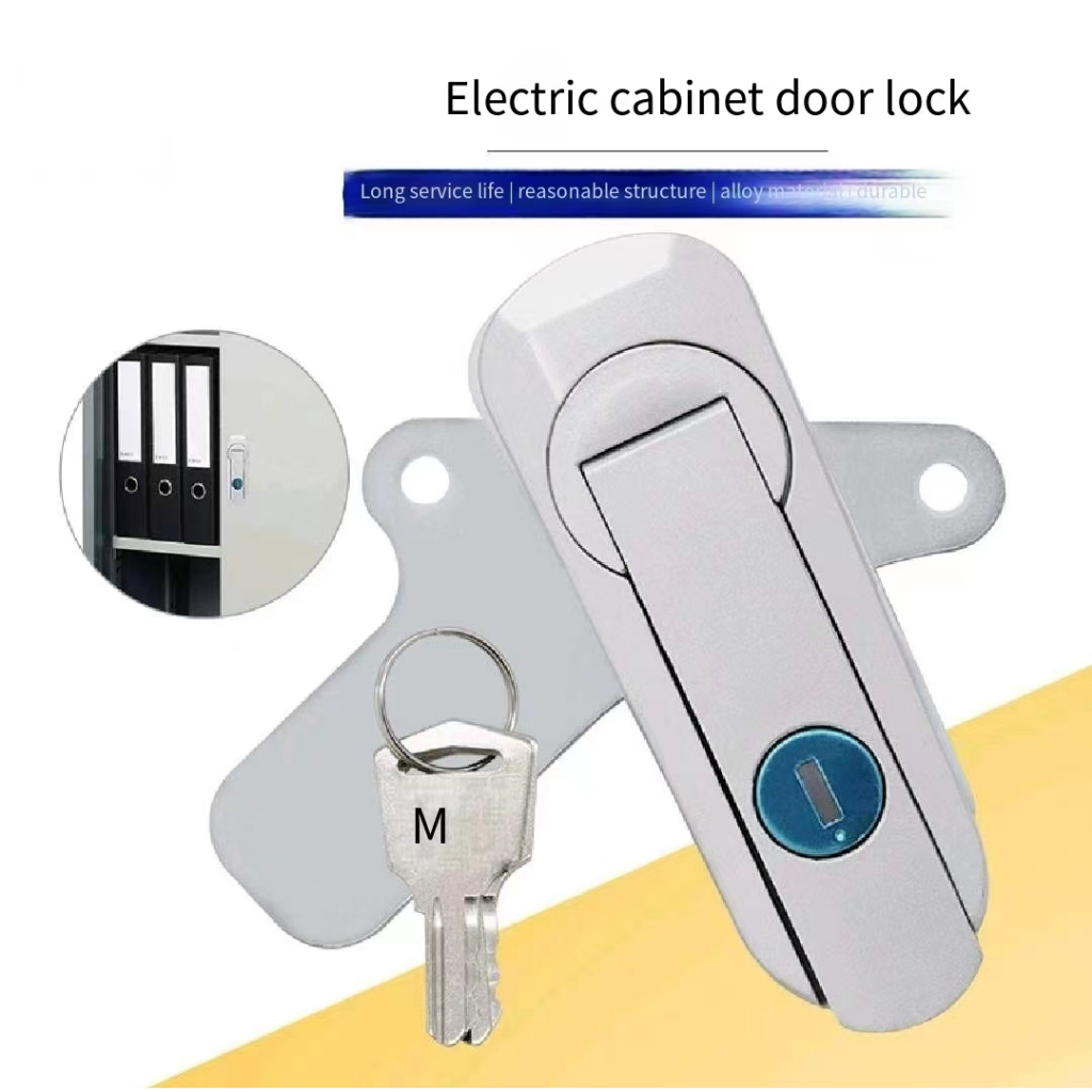 Fiber optic box distribution box electrical door handle lock