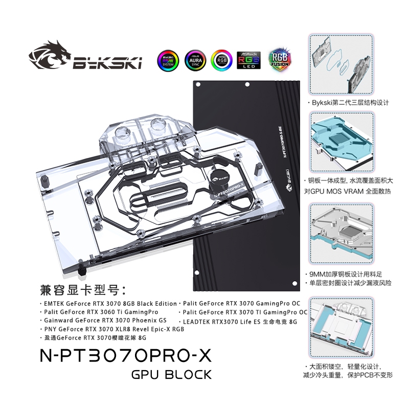 Waterblock RTX 3070 Palit JetStream OC - HCM store
