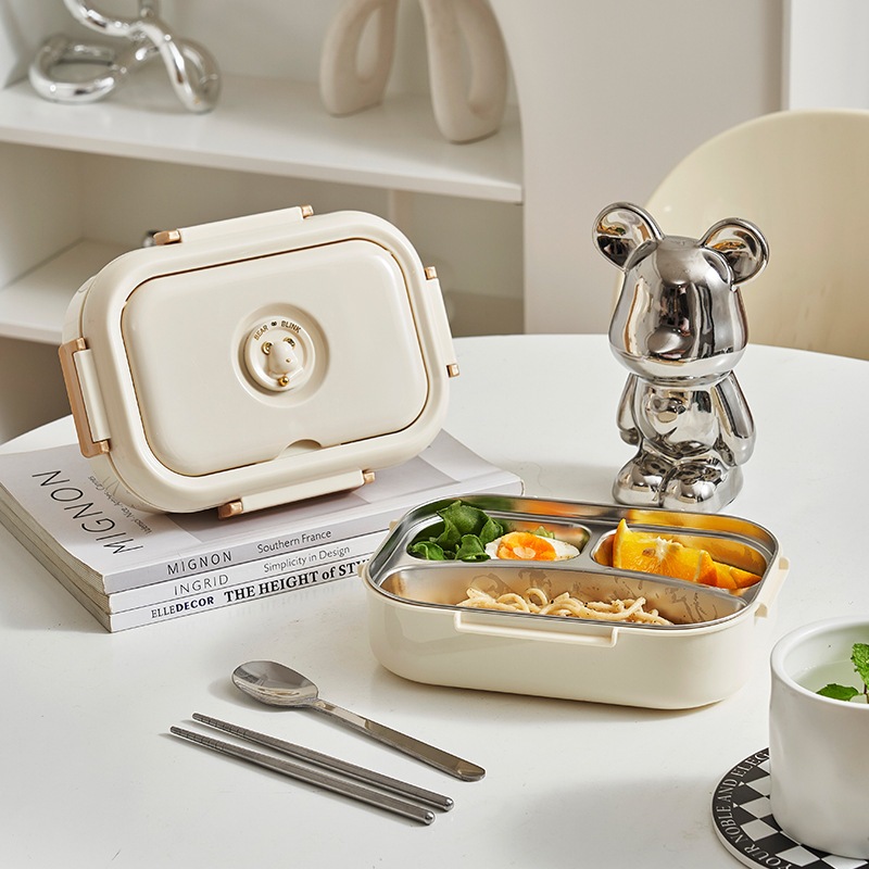 HYD 304 food grade stainless steel lunch box for children, primary