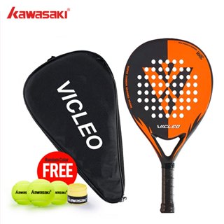 VICLEO Padel Tennis Full Carbon Fiber Soft EVA Face Tennis Paddle Racquet  Racket with Padle Bag Cover With Free Gift Master 100