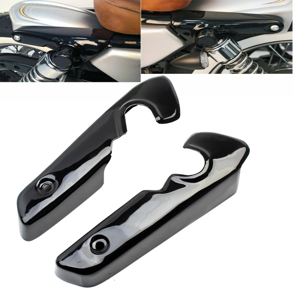 Motorcycle Gloss Black Short Rear Fender Mudguard Support Bracket Turn ...