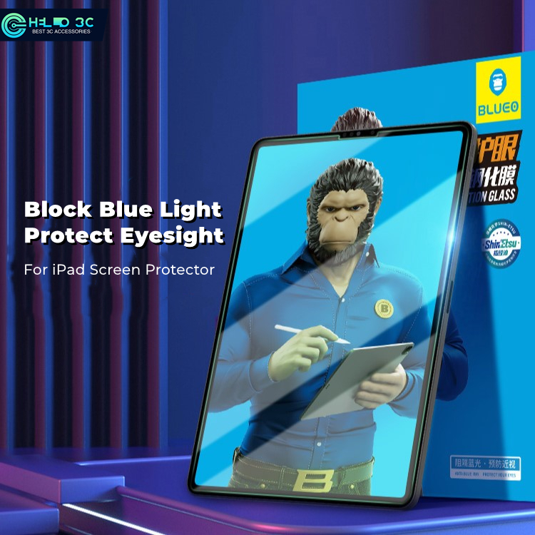 Blueo Strong Tempered Glass Screen Protector for iPad 2025/2026、11th ...