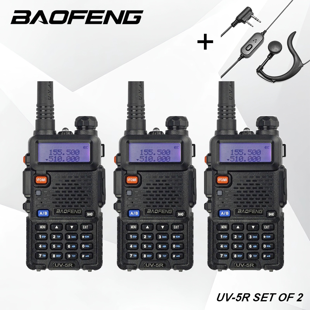 Talkie-Walkie Baofeng UV-5R – 5W – Portable Radio Bi-Bande – Neuf
