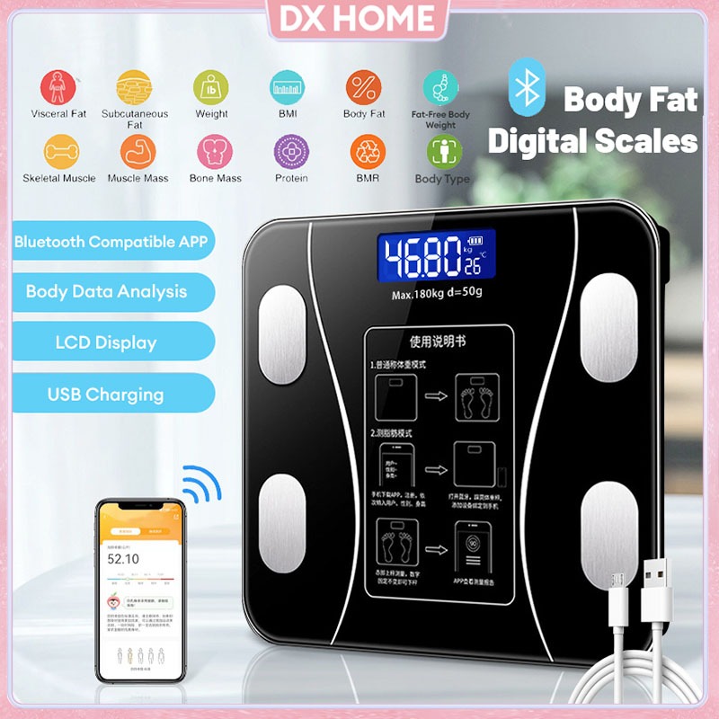Digital LCD Body Scale BMI Weight Scale Bluetooth Smart Weight Scale